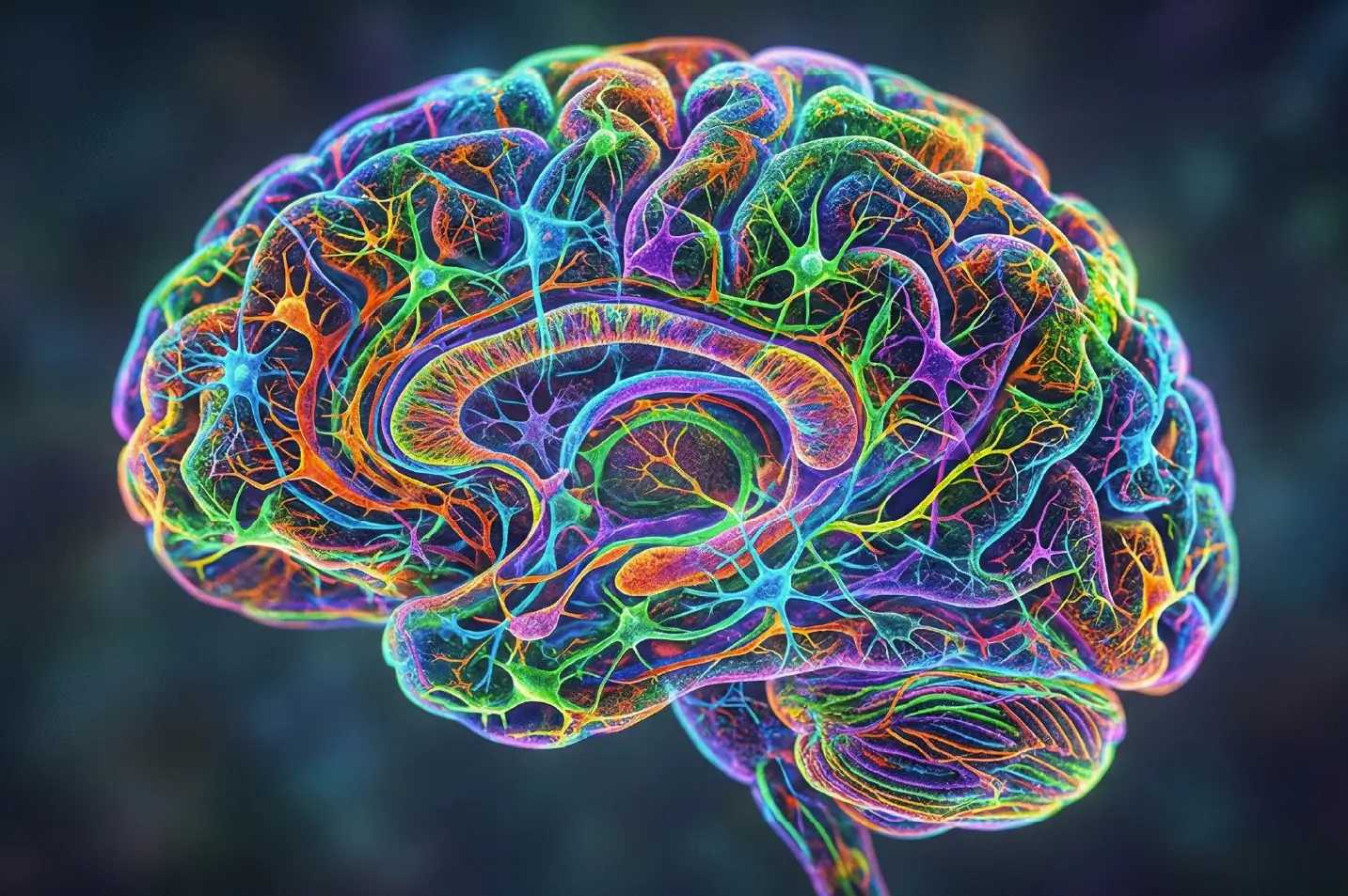 Cerebro coloreado / Brainbow Clínica Neural